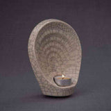 Guardian Angel Small Urn for Ashes in Crackle Glaze