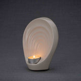Guardian Angel Small Urn for Ashes in Cream