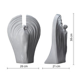 Guardian Angel Adult Cremation Urn for Ashes in White