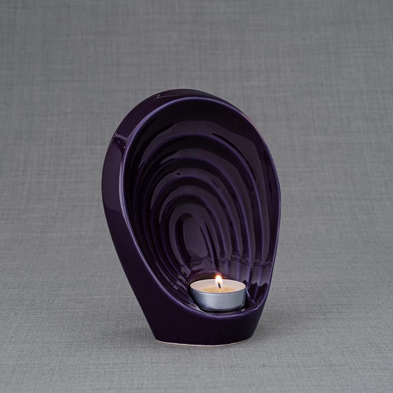 Guardian Angel Small Urn for Ashes in Purple