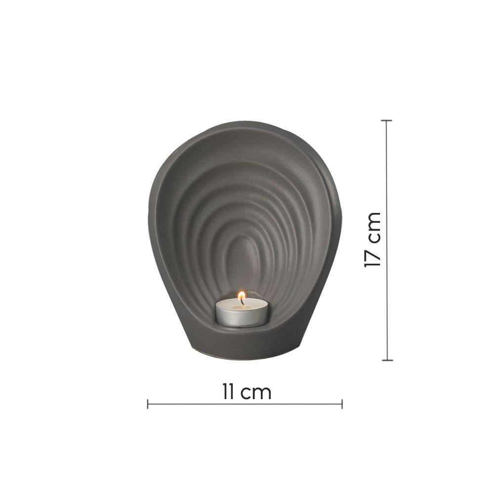 Guardian Angel Small Urn for Ashes in Matte Grey Dimensions