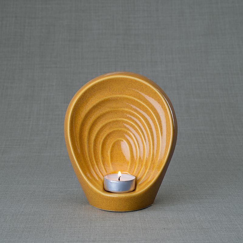 Guardian Ashes Keepsake Urn Amber Front View