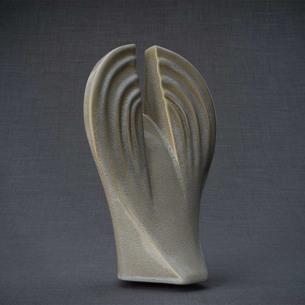 Guardian Angel Adult Cremation Urn for Ashes in Light Sand