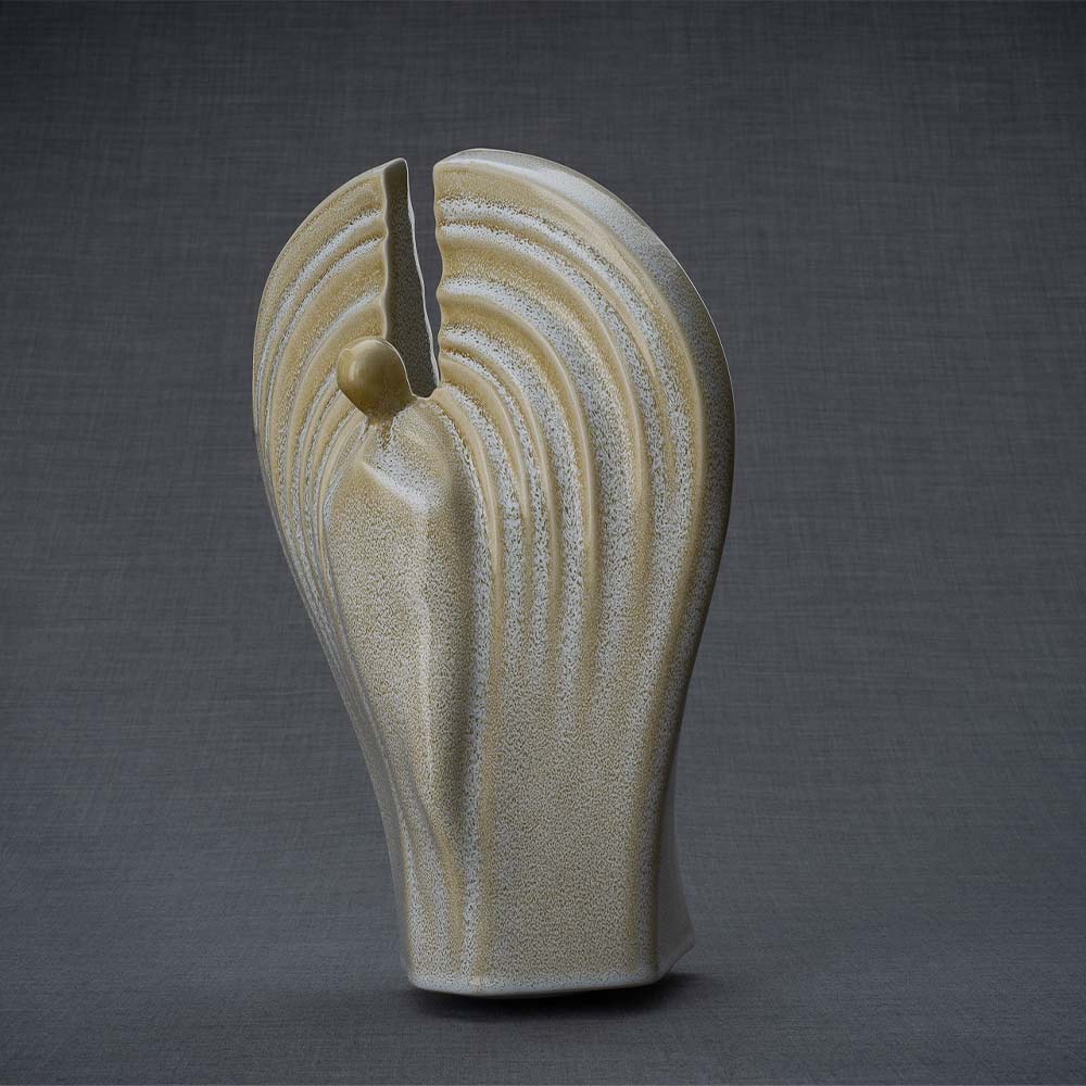 Guardian Angel Adult Cremation Urn for Ashes in Light Sand