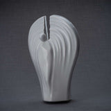 Guardian Angel Adult Cremation Urn for Ashes in White