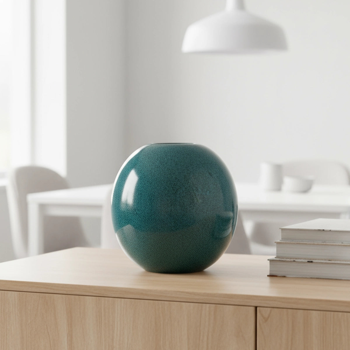 Harmony Adult Cremation Urn for Ashes in Oily Blue Melange