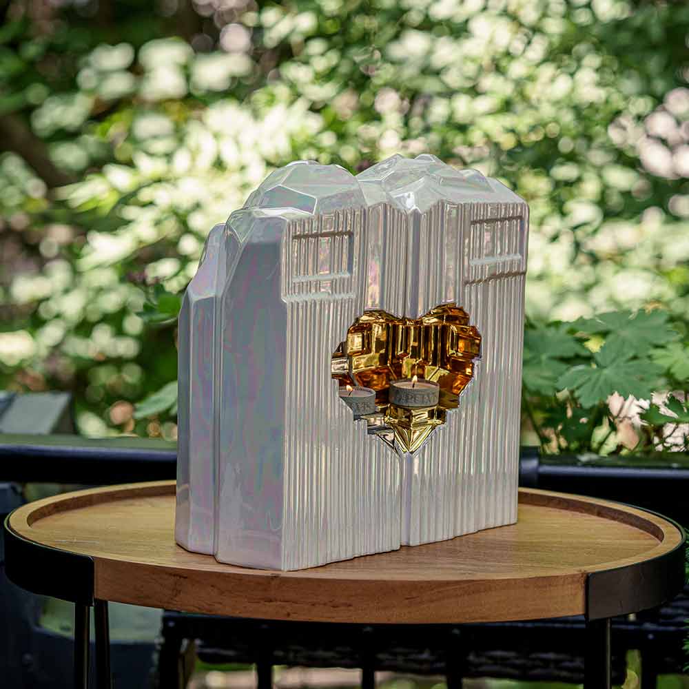 Heart Companion Urns for Two Adults - Mixed