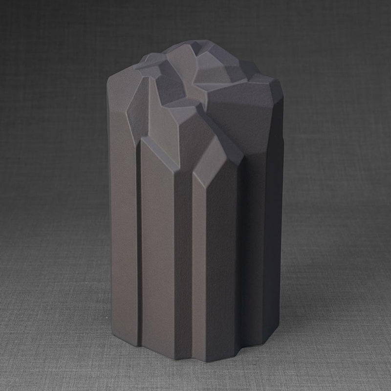 Heart Adult Cremation Urn for Ashes in Matte Grey