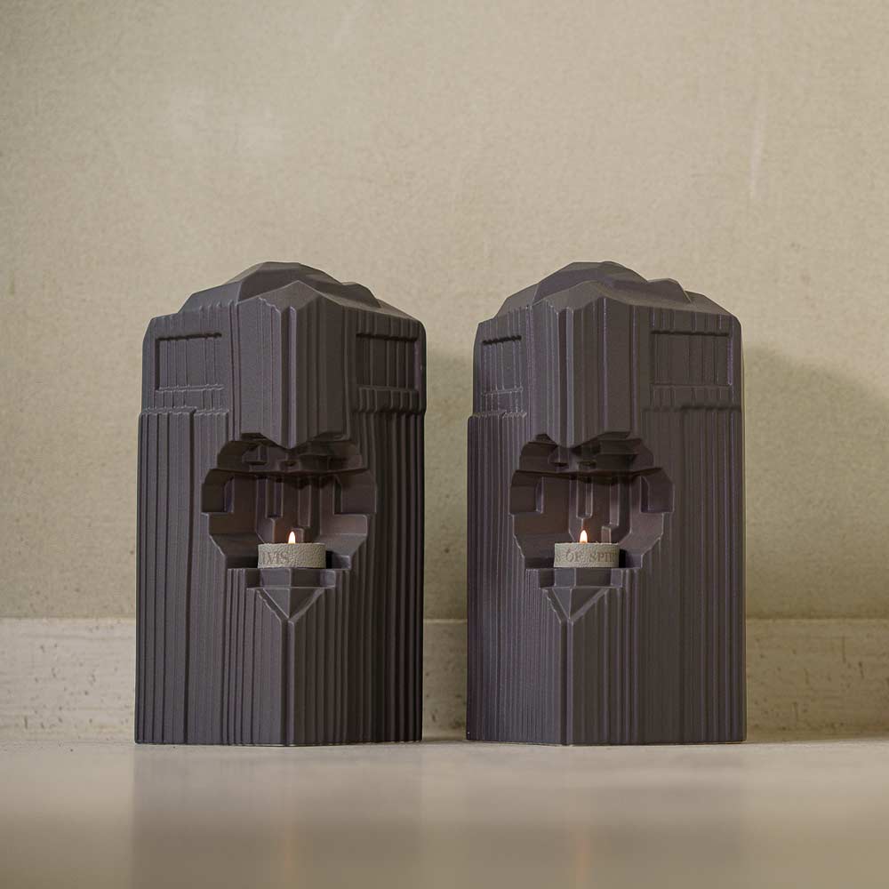 Heart Adult Cremation Urn for Ashes in Matte Grey