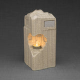 Heart Adult Cremation Urn for Ashes in Crackle Glaze