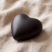 Heart Keepsake Urn for Ashes in Black