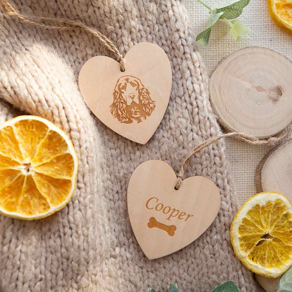 Heart Message Tag with Engravings on them Pack of 10