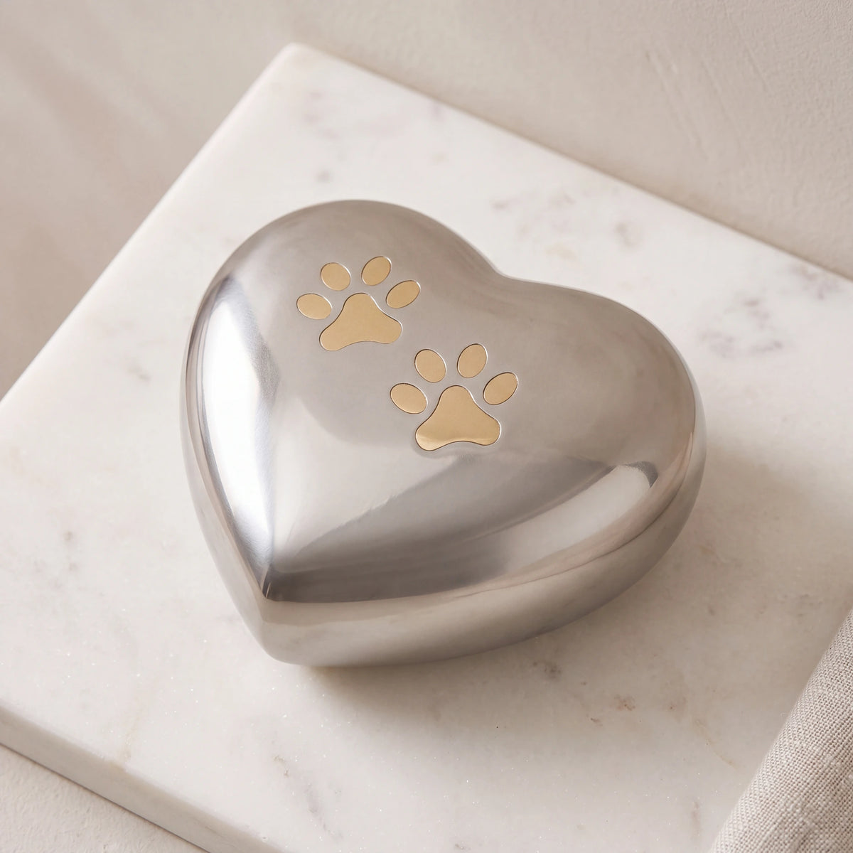 Heart-Pawprints-Pet-Urn-for-Ashes-in-Gold-Silver-On-Marble
