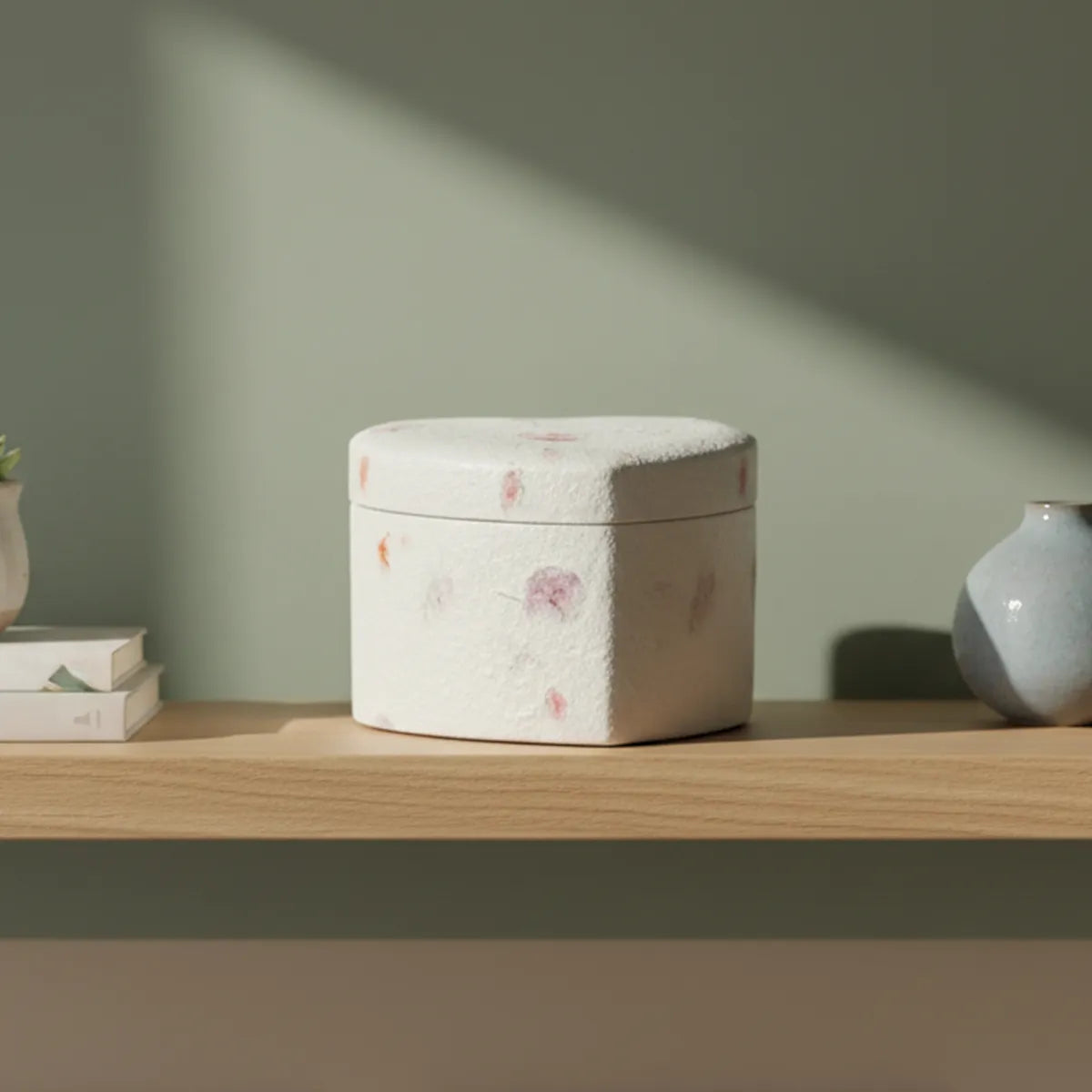 Love Heart Biodegradable Urn for Ashes - Extra Large