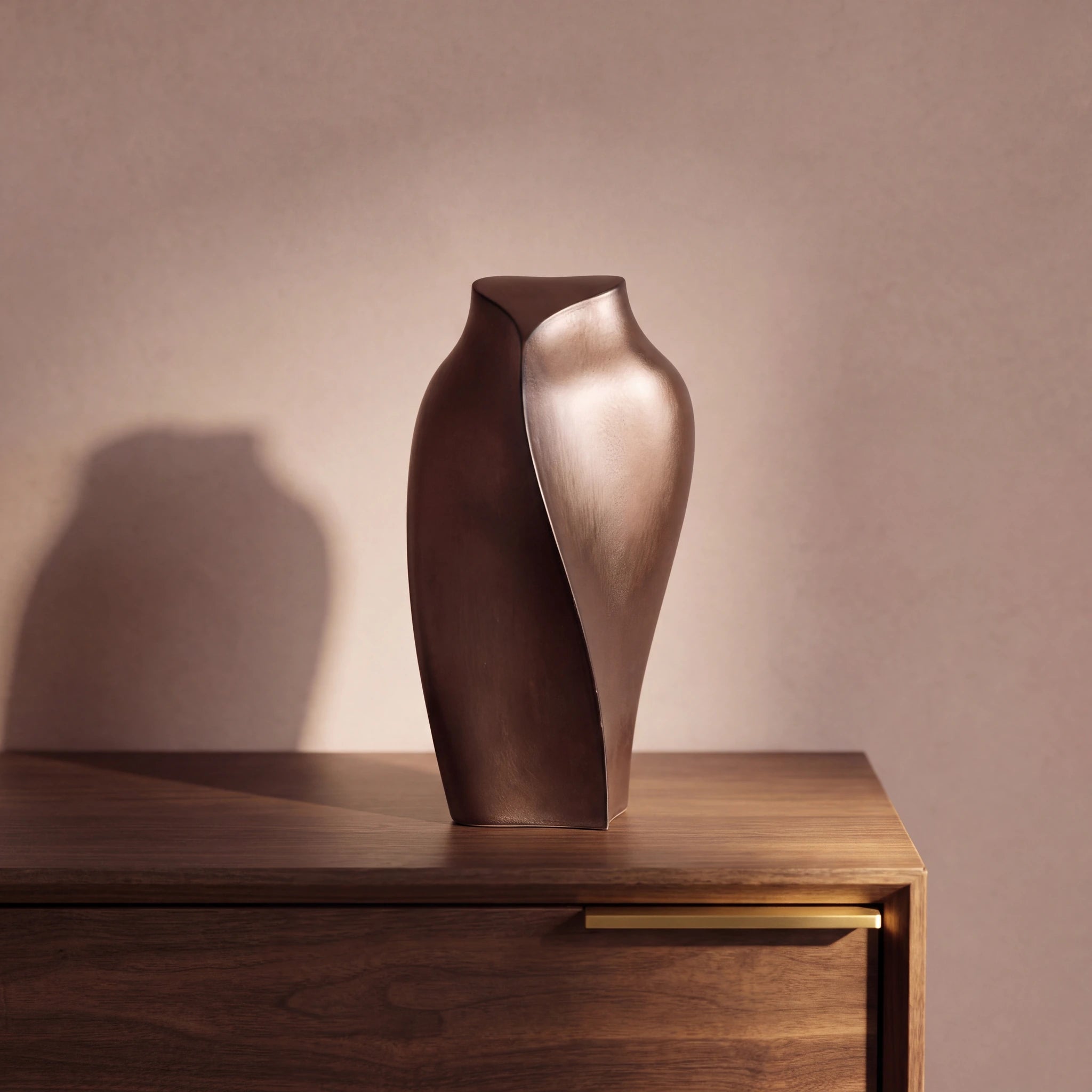 Heart to Heart Adult Cremation Urn for Ashes in Bronze