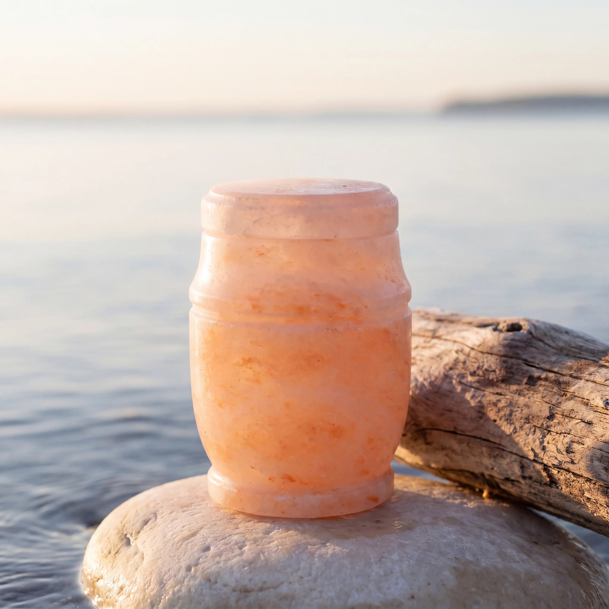 Himalayan Rock Salt Biodegradable Water Urn for Ashes - Extra Small / Keepsake