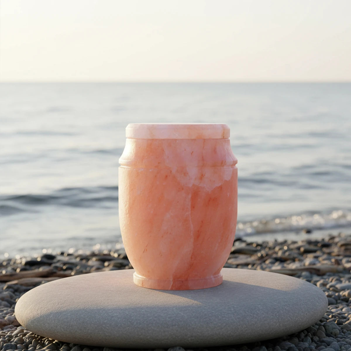 Himalayan Rock Salt Biodegradable Water Urn for Ashes - Medium