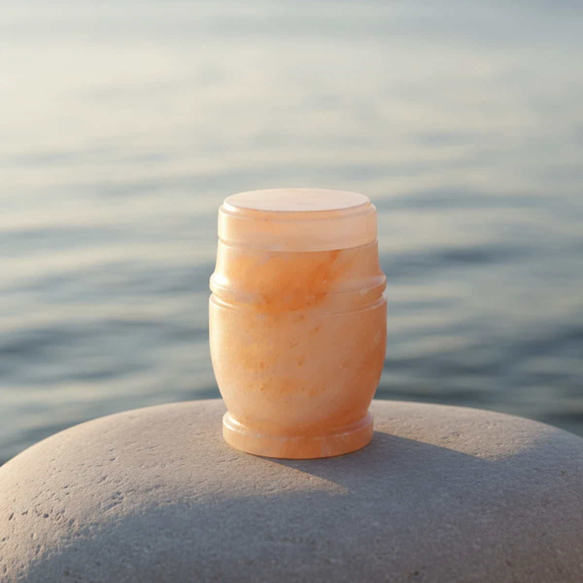 Himalayan Rock Salt Biodegradable Water Urn for Ashes - Small