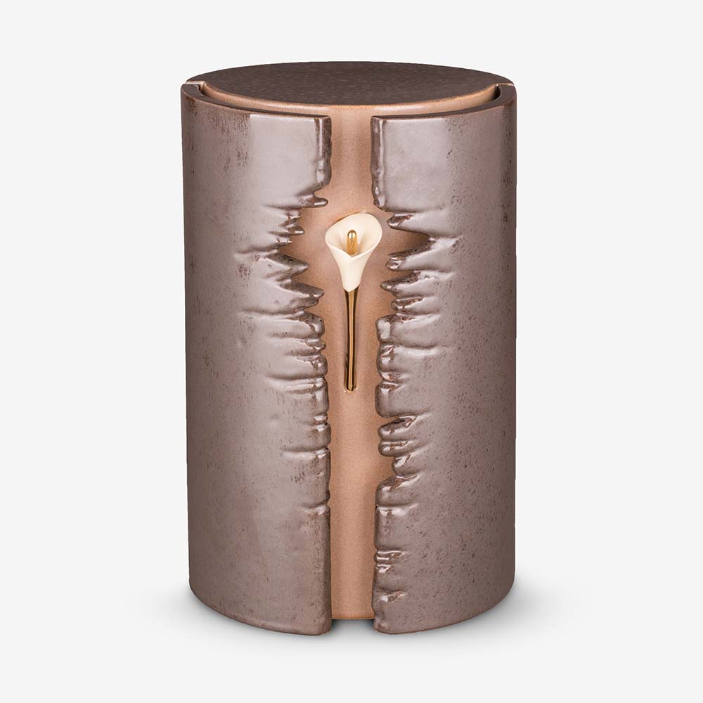 Hug Cremation Urn for Ashes with LED Light in Brown