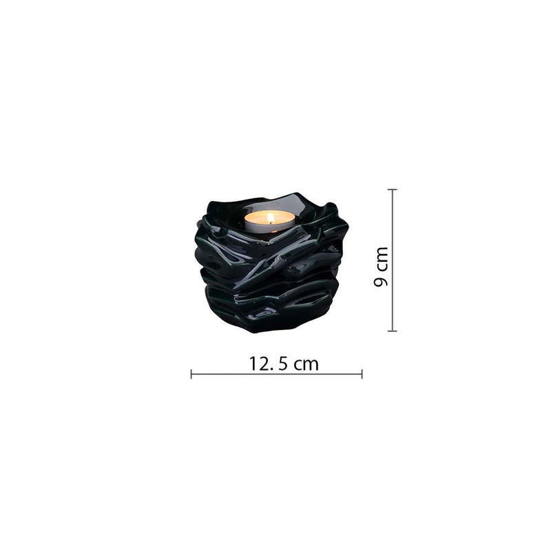 Illumination Candle Small Urn for Ashes in Green