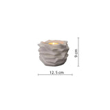 Illumination Candle Small Urn for Ashes in Matte White