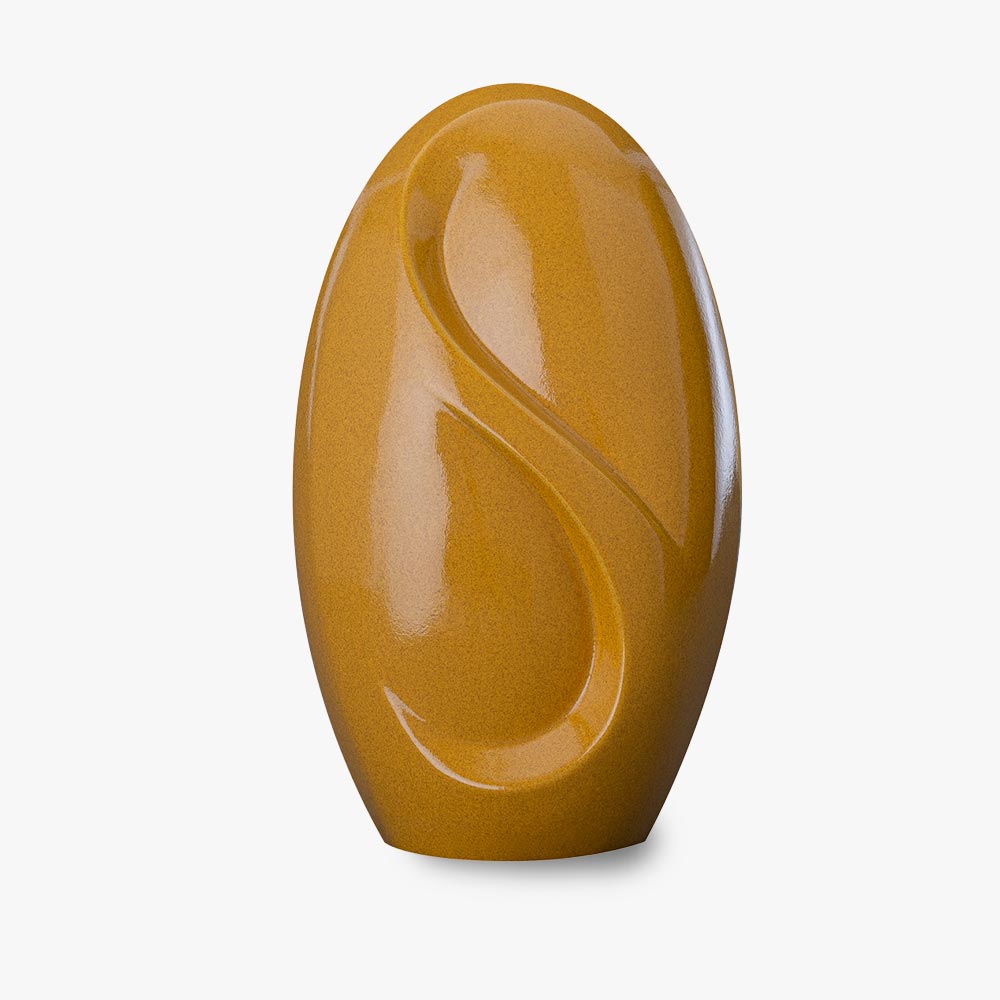 Infinity Adult Cremation Urn for Ashes in Amber