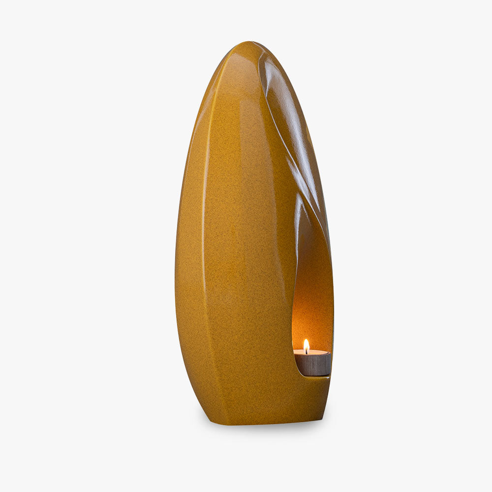 Infinity Adult Cremation Urn for Ashes in Amber