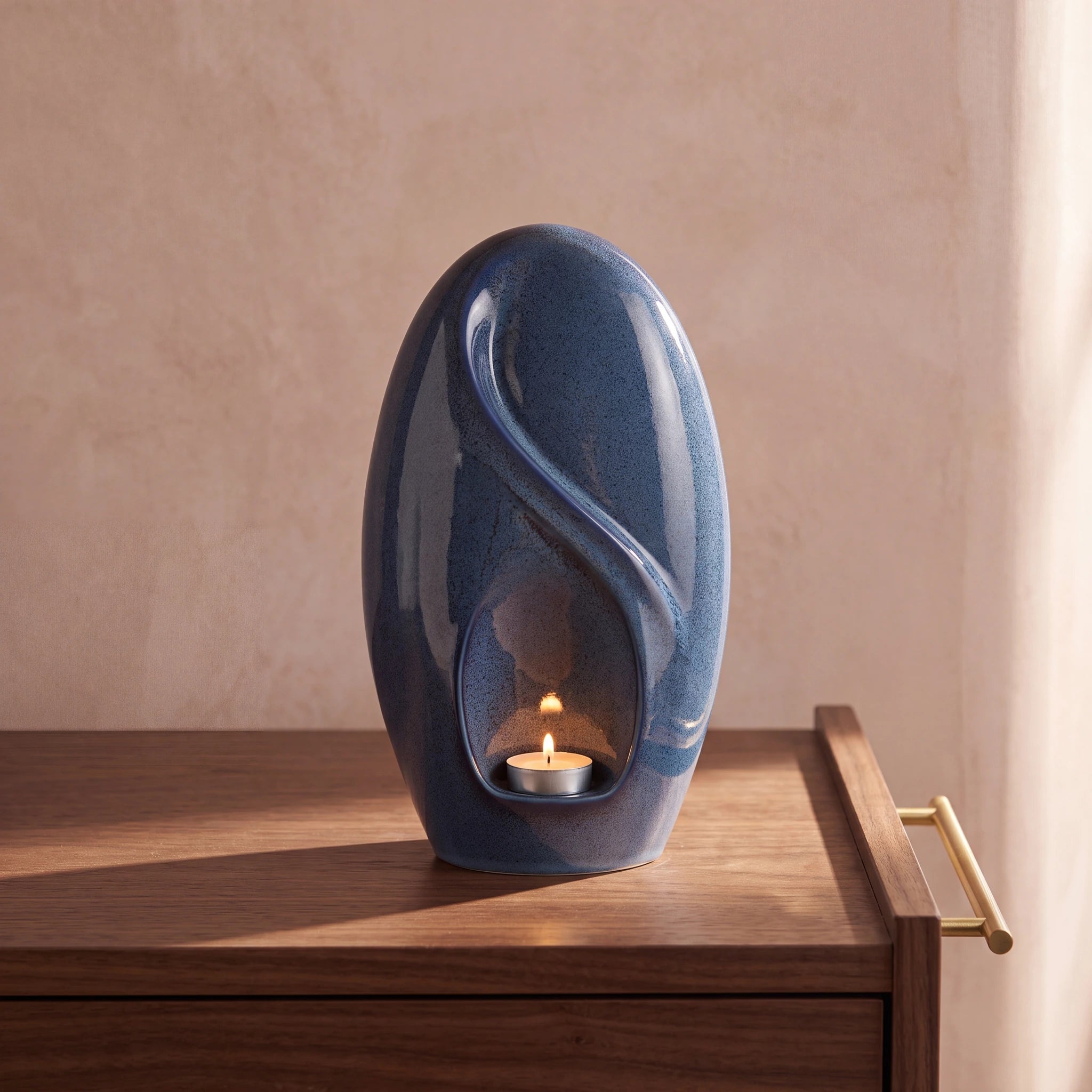 Infinity Adult Cremation Urn for Ashes in Blue