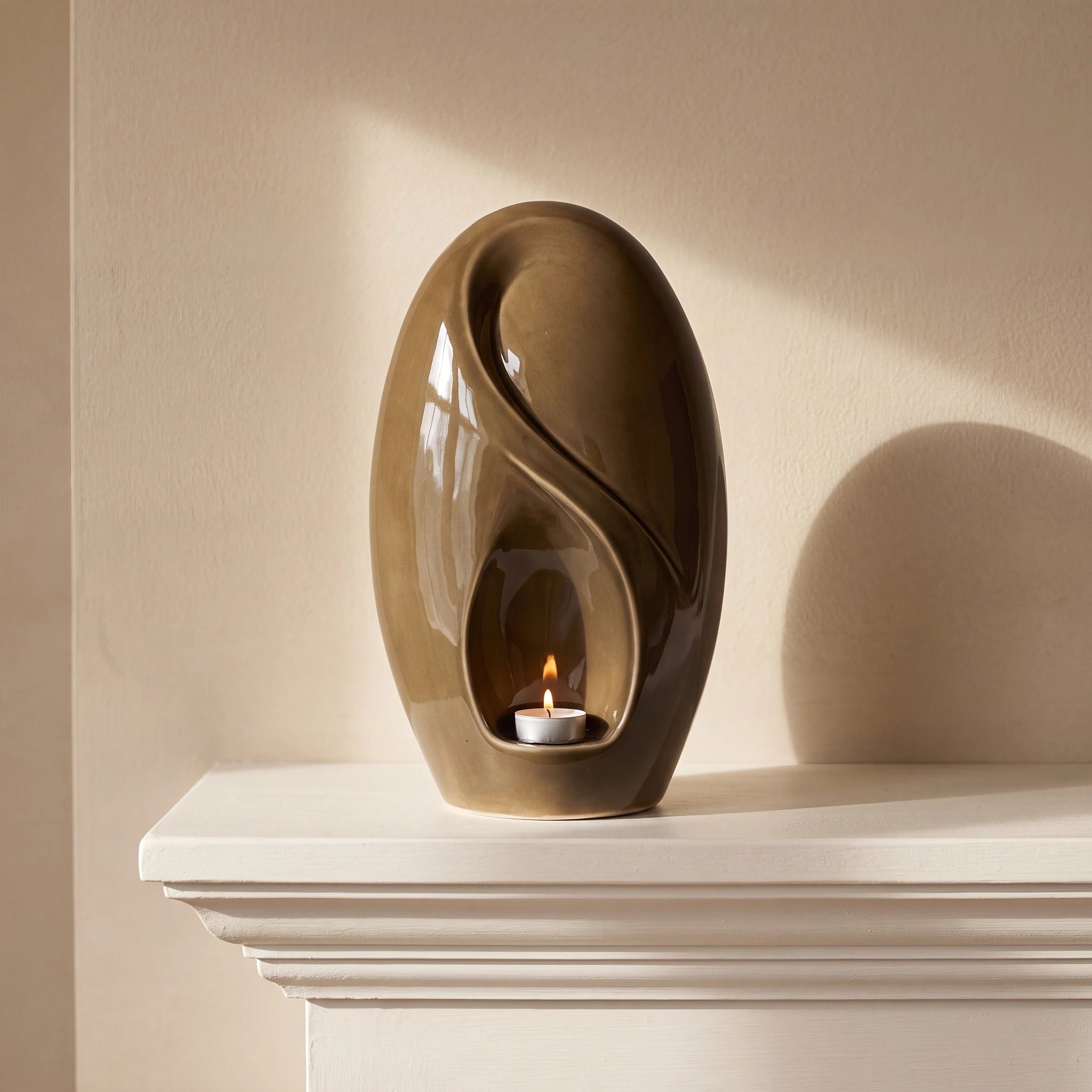 Infinity Adult Cremation Urn for Ashes in Brown