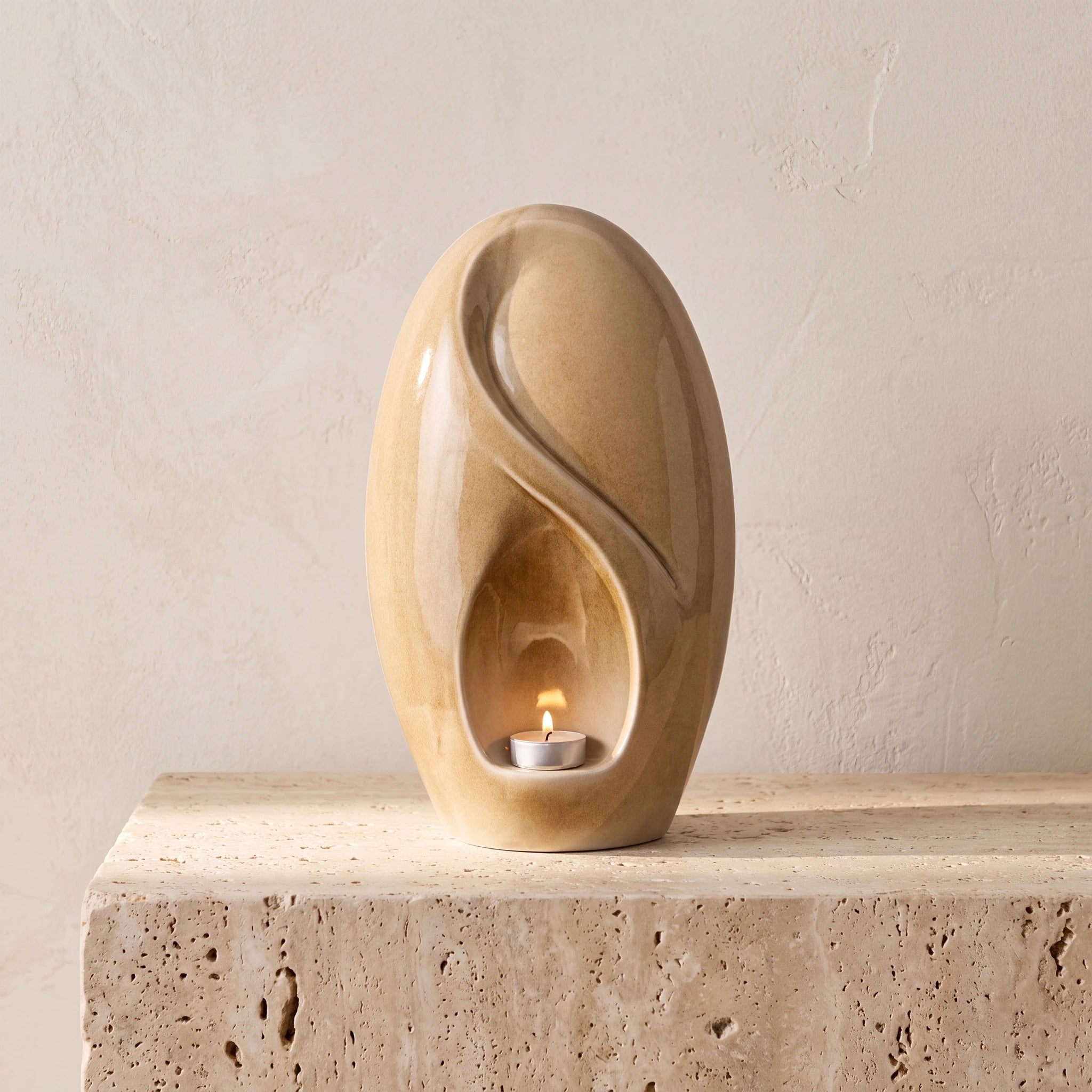 Infinity Adult Cremation Urn for Ashes in Dark Sand