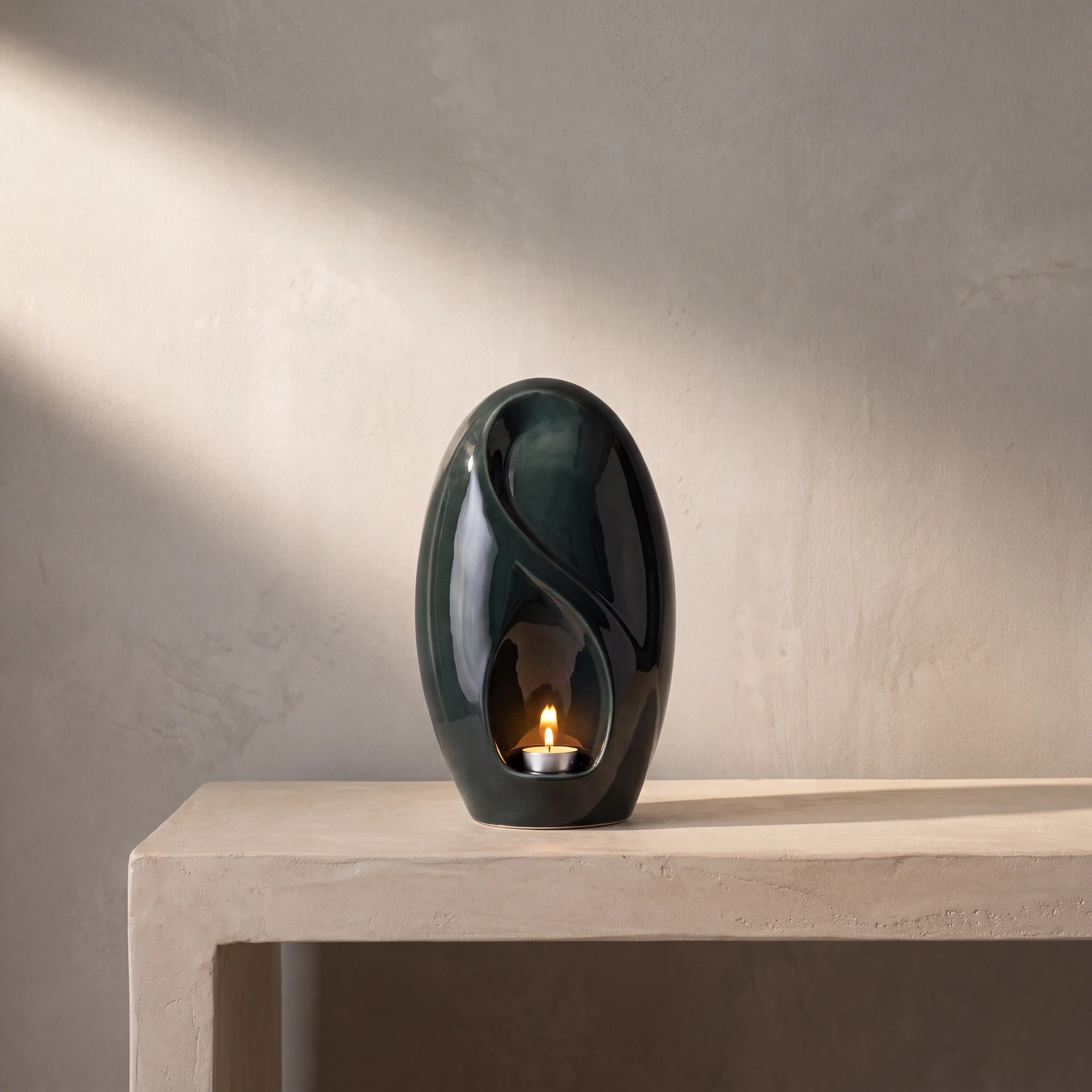 Infinity Adult Cremation Urn for Ashes in Green