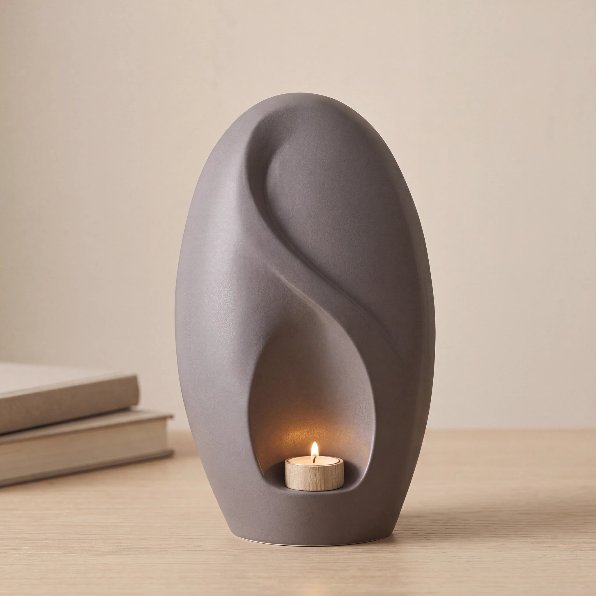 Infinity Adult Cremation Urn for Ashes in Matte Grey
