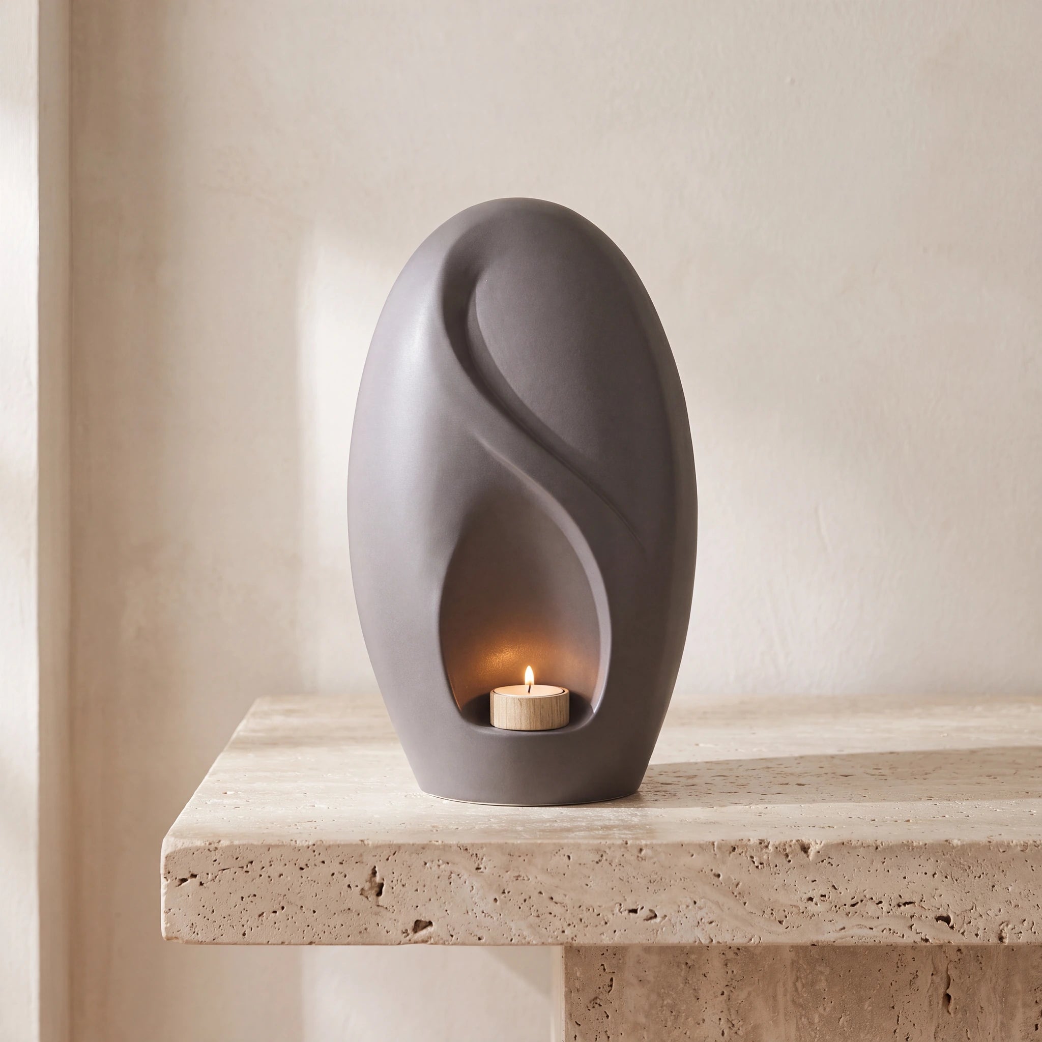 Infinity Adult Cremation Urn for Ashes in Matte Grey