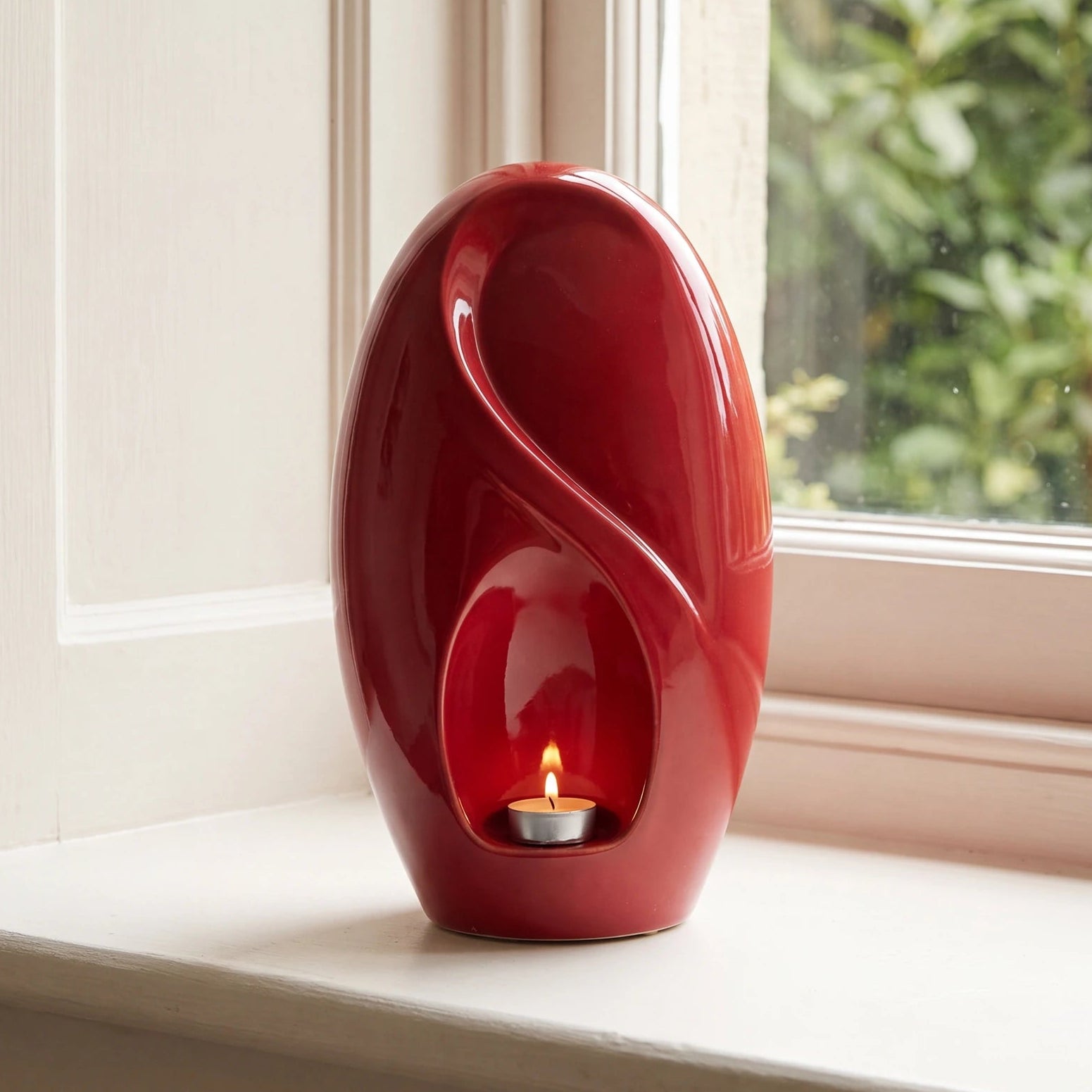 Infinity Adult Cremation Urn for Ashes in Red