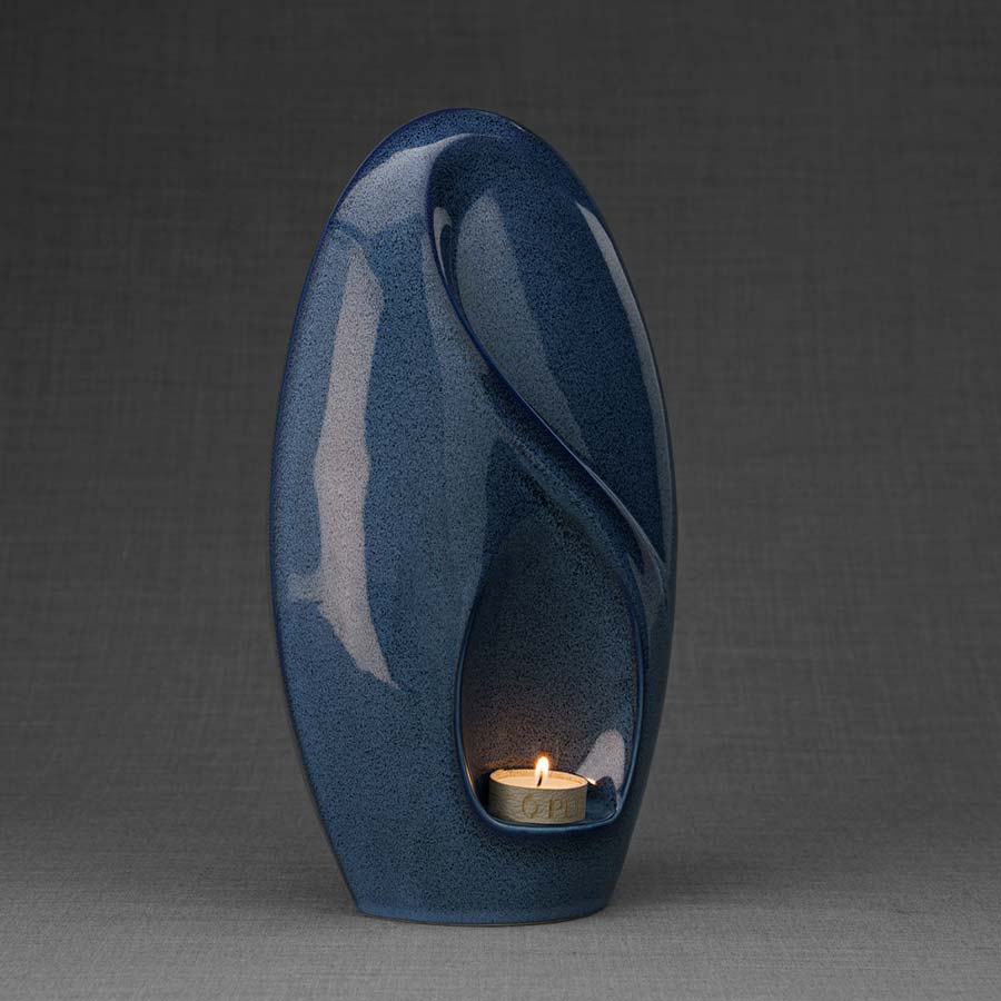 Infinity Adult Cremation Urn for Ashes in Blue