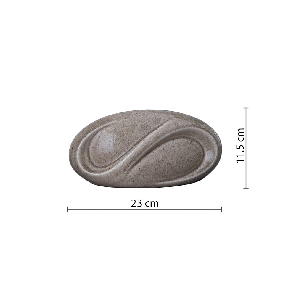 Infinity Ashes Keepsake Urn in Beige Grey Dimensions