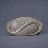 Infinity Small Urn for Ashes in Beige Grey