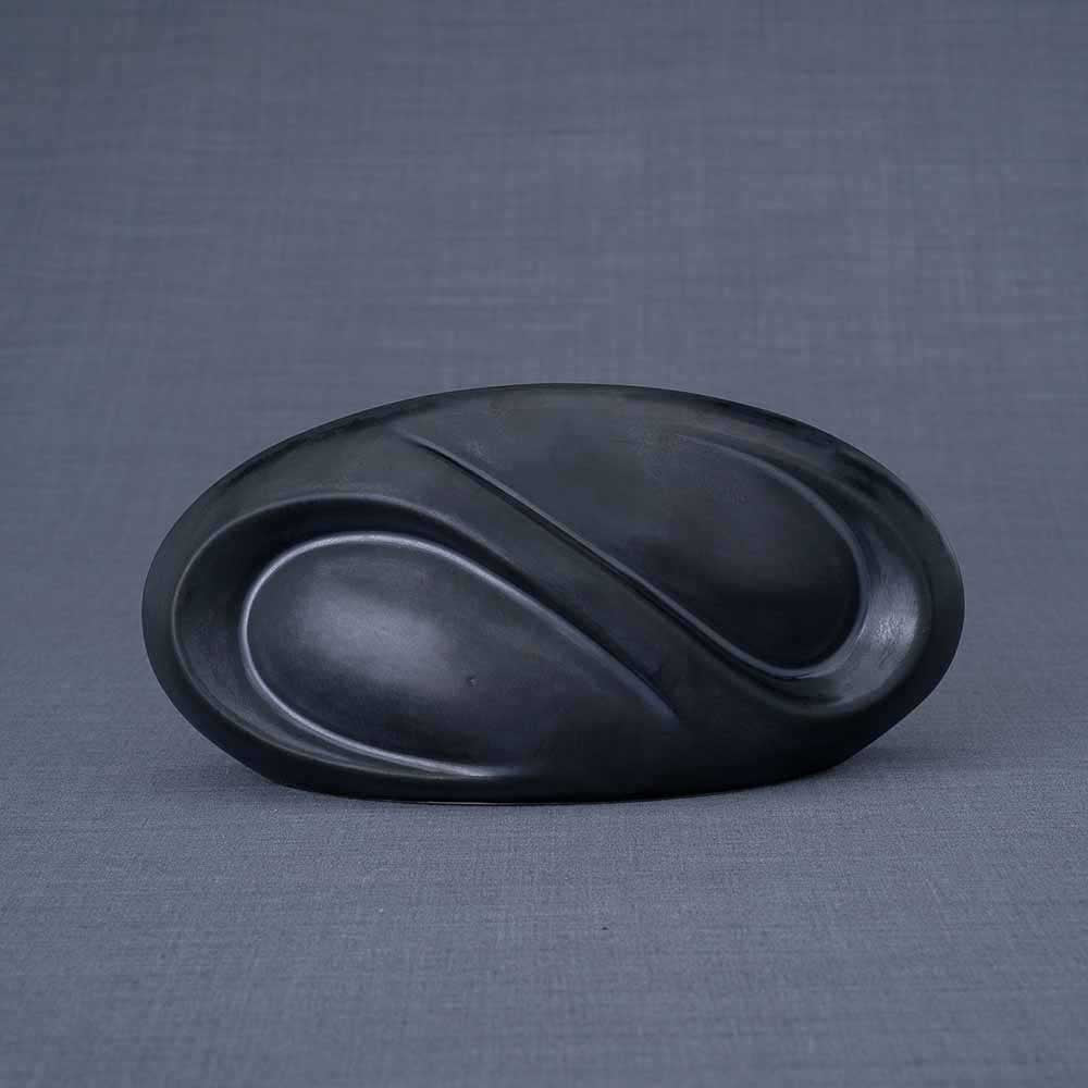 Infinity Small Urn for Ashes in Matte Black