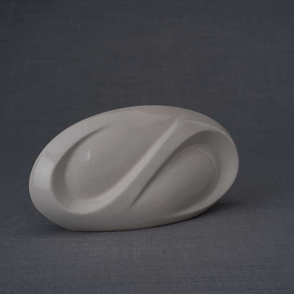 Infinity Small Urn for Ashes in Cream