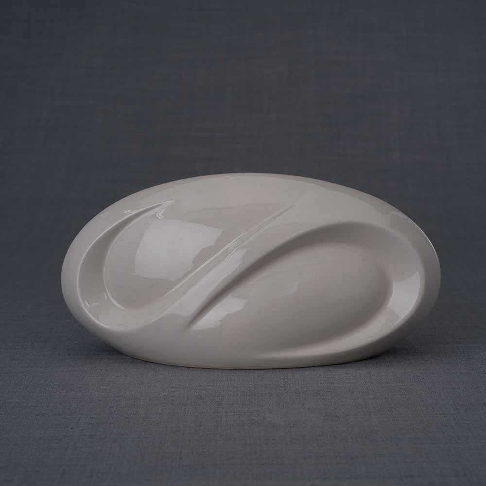 Infinity Ashes Keepsake Urn in Cream