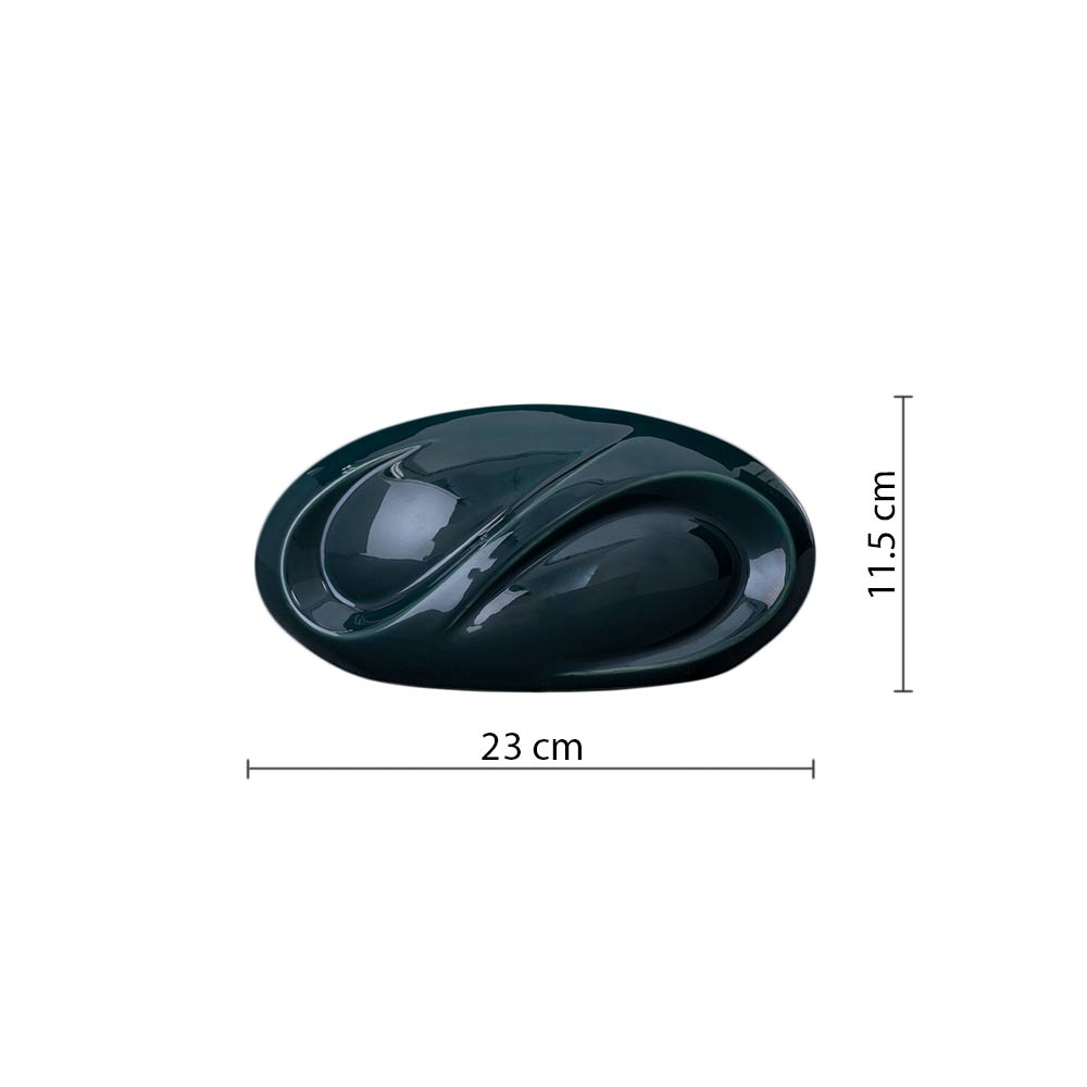 Infinity Ashes Keepsake Urn in Dark Green Dimensions