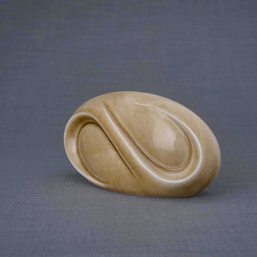 Infinity Ashes Keepsake Urn in Dark Sand Right View