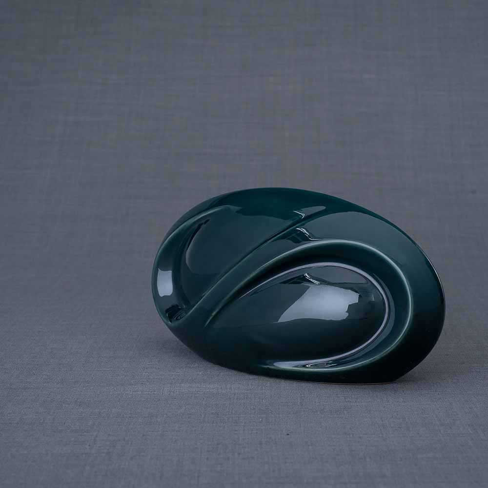 Infinity Ashes Keepsake Urn in Green Right View