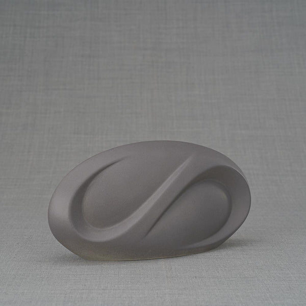 Infinity Small Urn for Ashes in Matte Grey