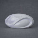 Infinity Small Urn for Ashes in White