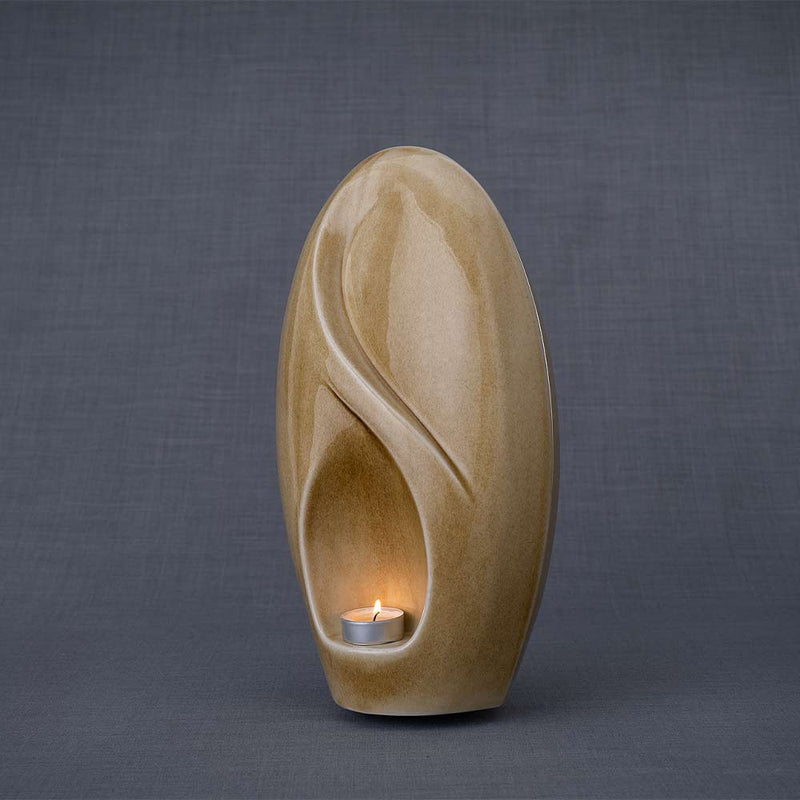 Infinity Adult Cremation Urn for Ashes in Dark Sand