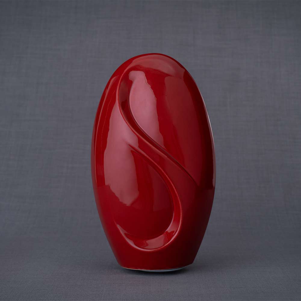 Infinity Adult Cremation Urn for Ashes in Red