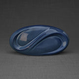 Infinity Small Urn for Ashes in Blue