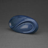 Infinity Small Urn for Ashes in Blue