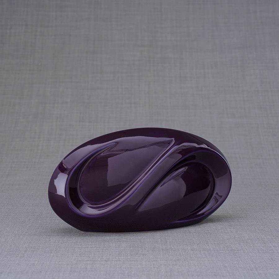 Infinity Small Urn for Ashes Violet Left View